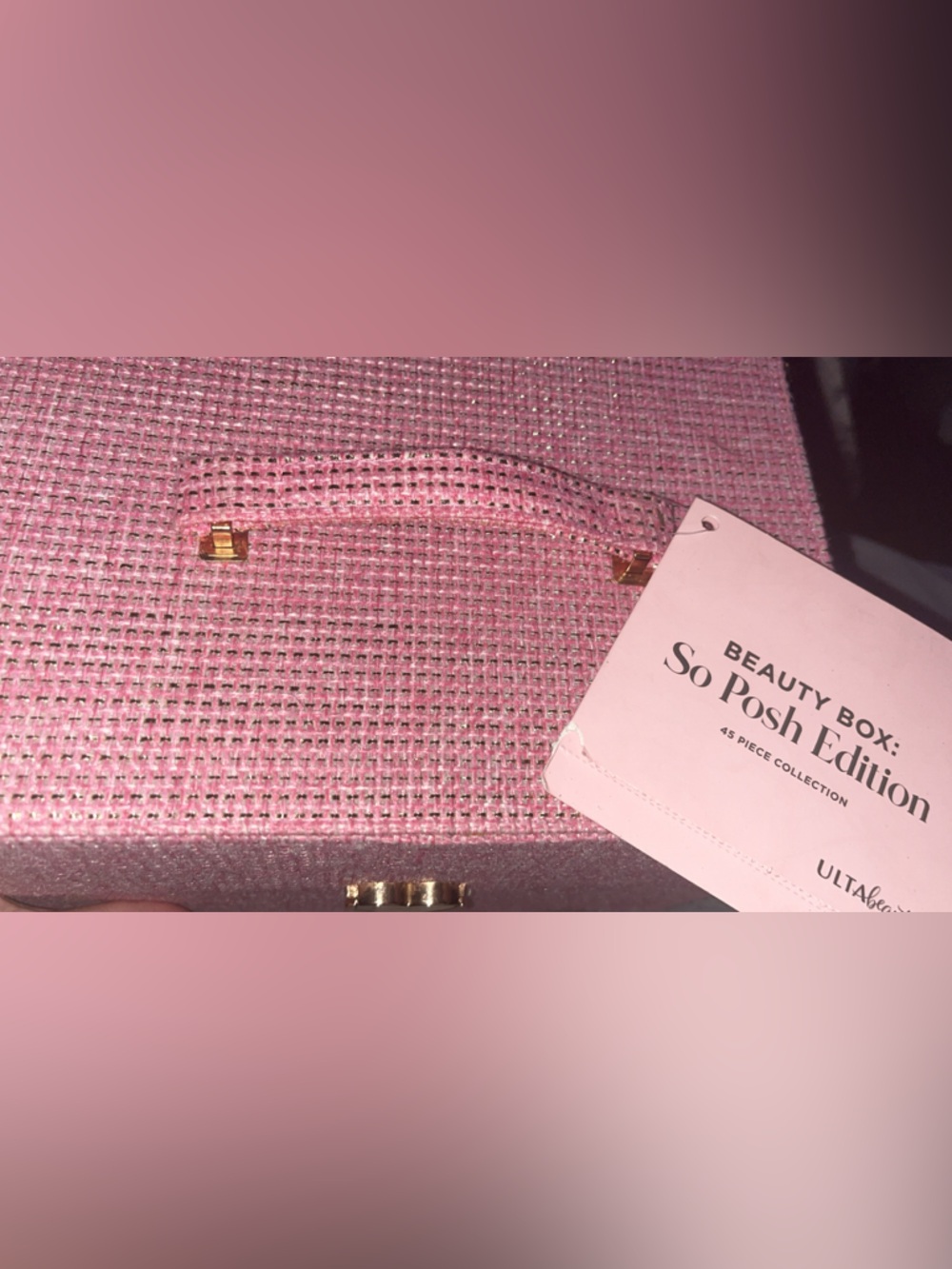 Limited Edition Pink Ulta beauty box. New